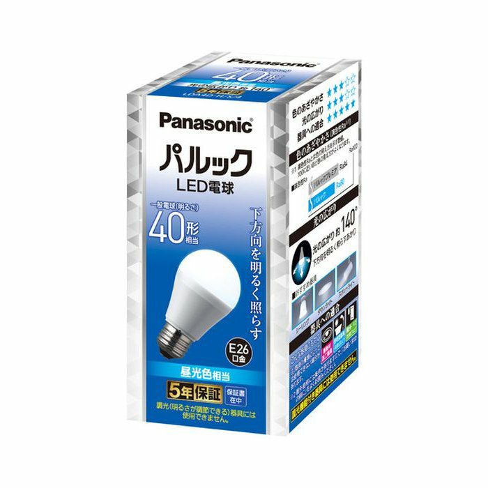 Panasonic LED電球 100V 4.2W 50 60Hz